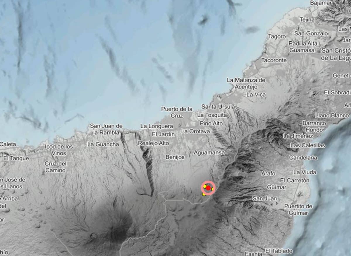 ENJAMBRE SÍSMICO EN TENERIFE 23-9-25