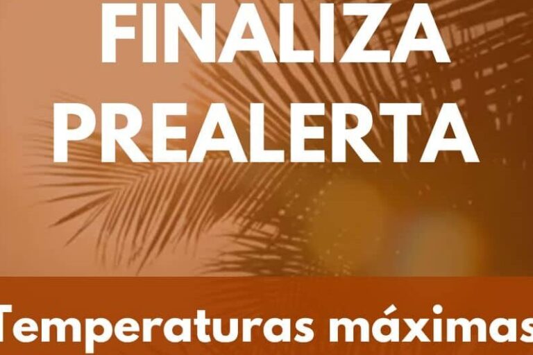 FINALIZA PREALERTA POR TEMPERATURAS MÁXIMAS EN CANARIAS 22-9-25