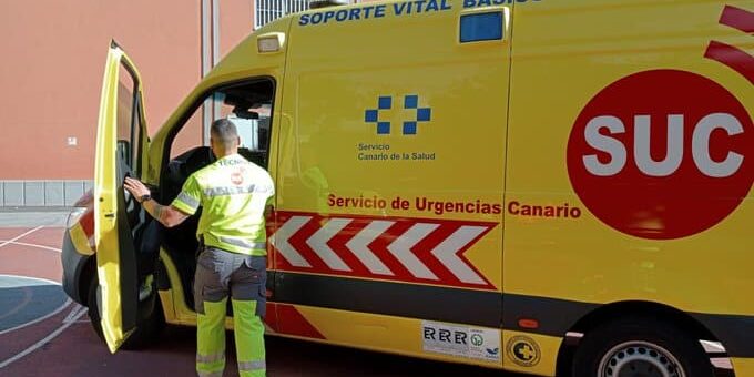 MOTORISTA HERIDO DE CARÁCTER MODERADO TRAS SUFRIR UNA CAÍDA EN LA GC-3 EN LAS PALMAS DE GRAN CANARIA 29-9-25