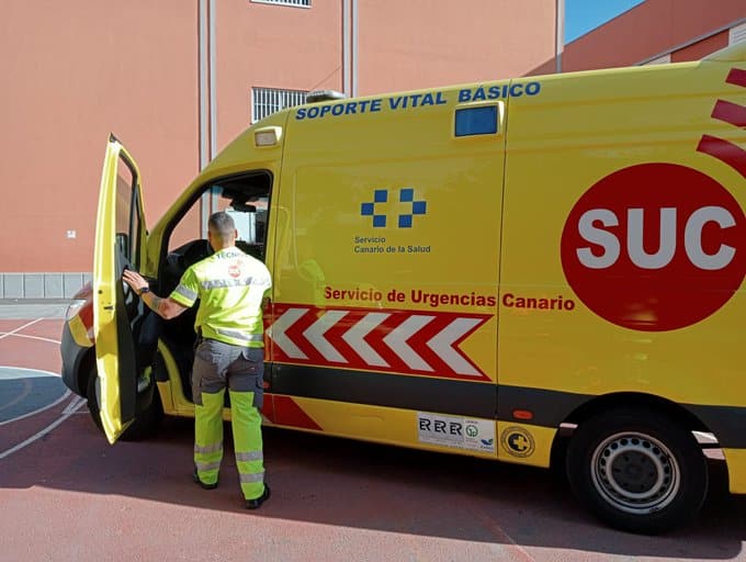 MOTORISTA HERIDO DE CARÁCTER MODERADO TRAS SUFRIR UNA CAÍDA EN LA GC-3 EN LAS PALMAS DE GRAN CANARIA 29-9-25