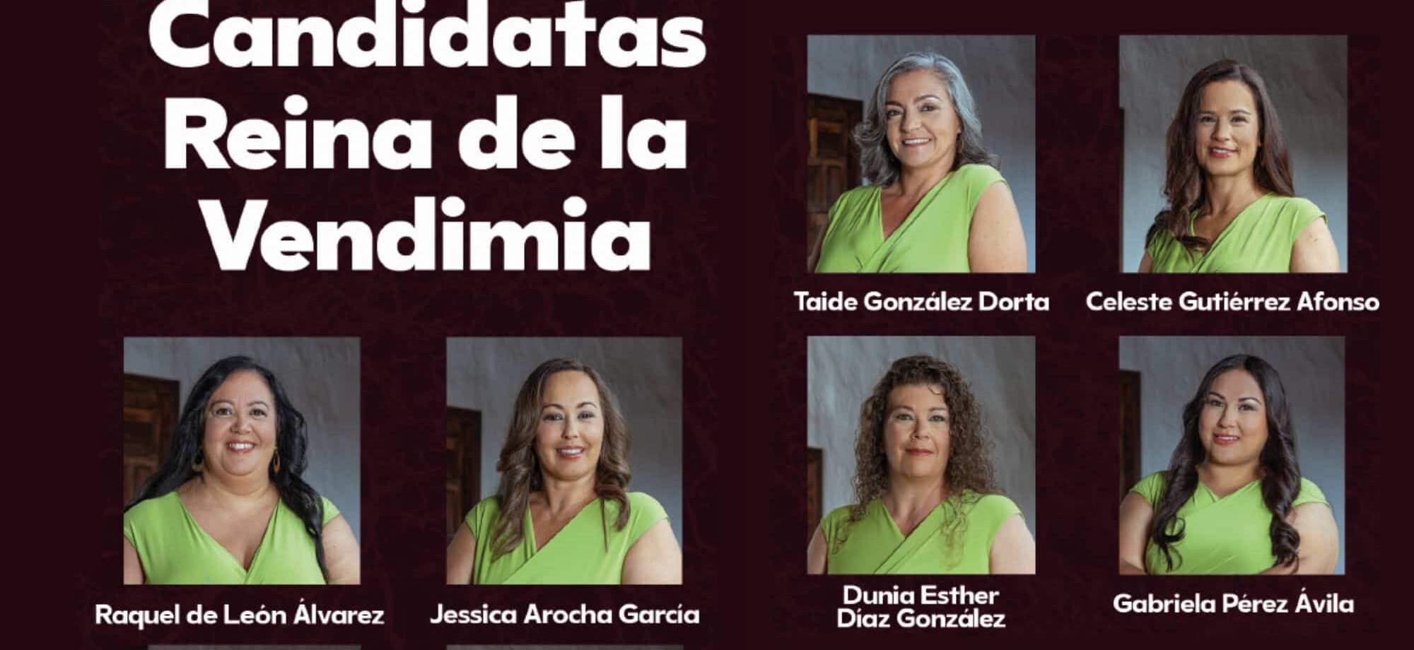 aspirantes REINA DE LA VENDIMIA 2025 TACORONTE