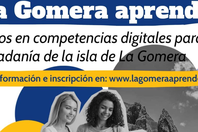 291025 Cartel promo La Gomera Aprende