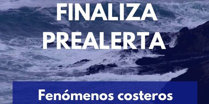 FINALIZA LA PREALERTA EN CANARIAS POR FENÓMENOS COSTEROS ADVERSOS 9-10-25