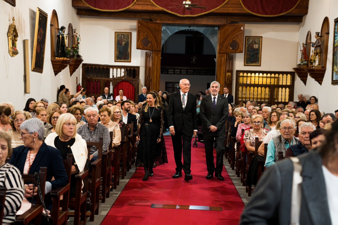Fernando Clavijo, Rosa Dávila y Juan Acosta