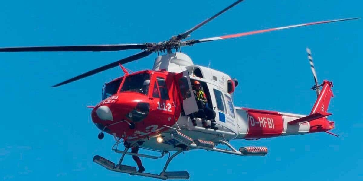HELICÓPTERO DEL GES-RESCATE EN CUEVA BERMEJO 30-10-25