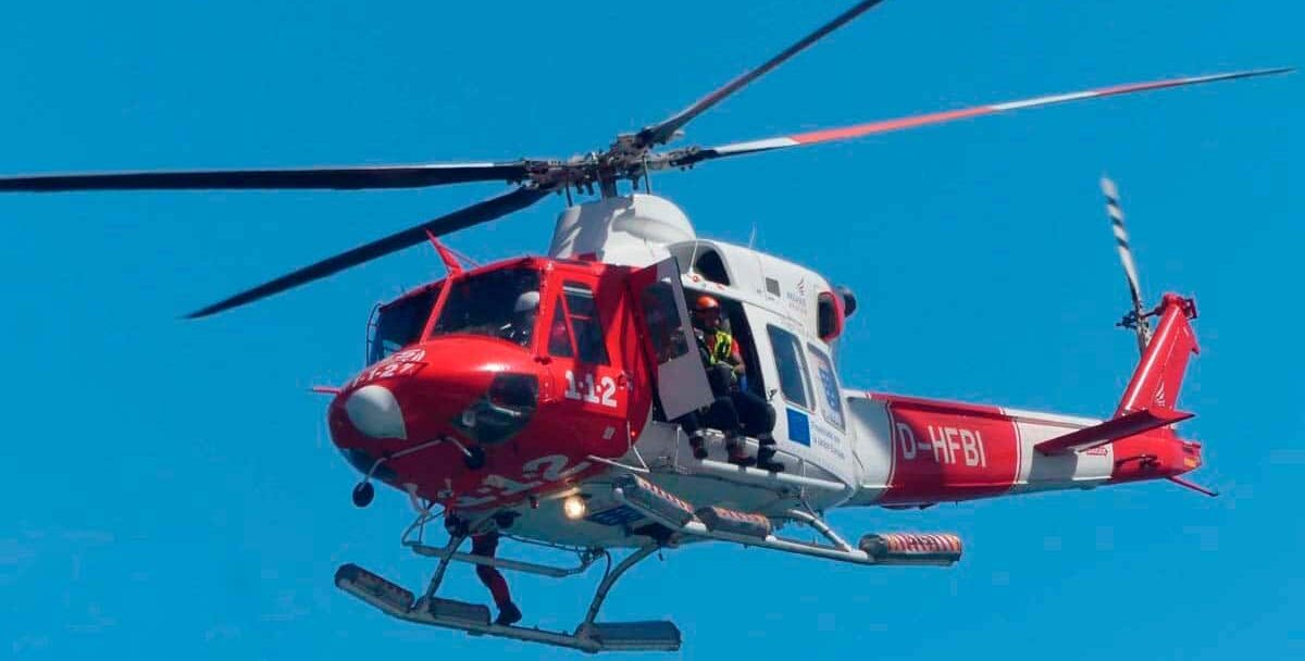 HELICÓPTERO DEL GES-RESCATE EN CUEVA BERMEJO 30-10-25