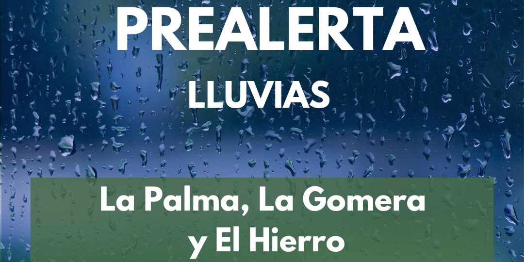 PREALERTA POR LLUVIAS EN CANARIAS 16-10-25