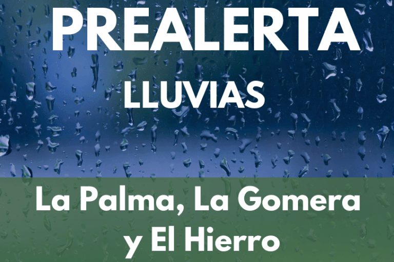PREALERTA POR LLUVIAS EN CANARIAS 16-10-25