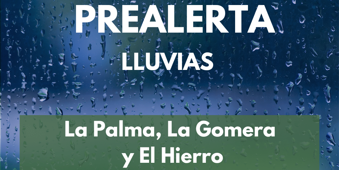 PREALERTA POR LLUVIAS EN CANARIAS 16-10-25