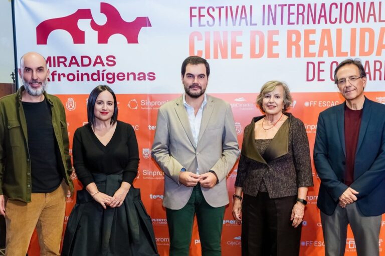 2025.11.22_Miradas Afroindígenas_David Baute-Maite Alberdi-Leopolfo Afonso-Georgina Higueras-Cristóbal de la Rosa_foto A. Amador