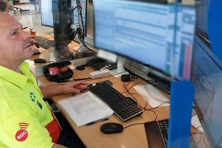 DOS PERSONAS HERIDAS EN EL VUELCO DE UN TURISMO TRAS LA COLISIÓN CON OTRO EN LA GC-1 EN TELDE-GRAN CANARIA 14-11-25