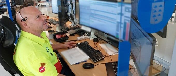 DOS PERSONAS HERIDAS EN EL VUELCO DE UN TURISMO TRAS LA COLISIÓN CON OTRO EN LA GC-1 EN TELDE-GRAN CANARIA 14-11-25
