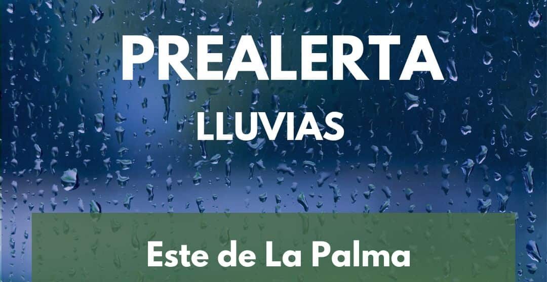 EL GOBIERNO DE CANARIAS ACTIVA LA PREALERTA POR LLUVIAS EN EL ESTE DE LA PALMA 21-11-25