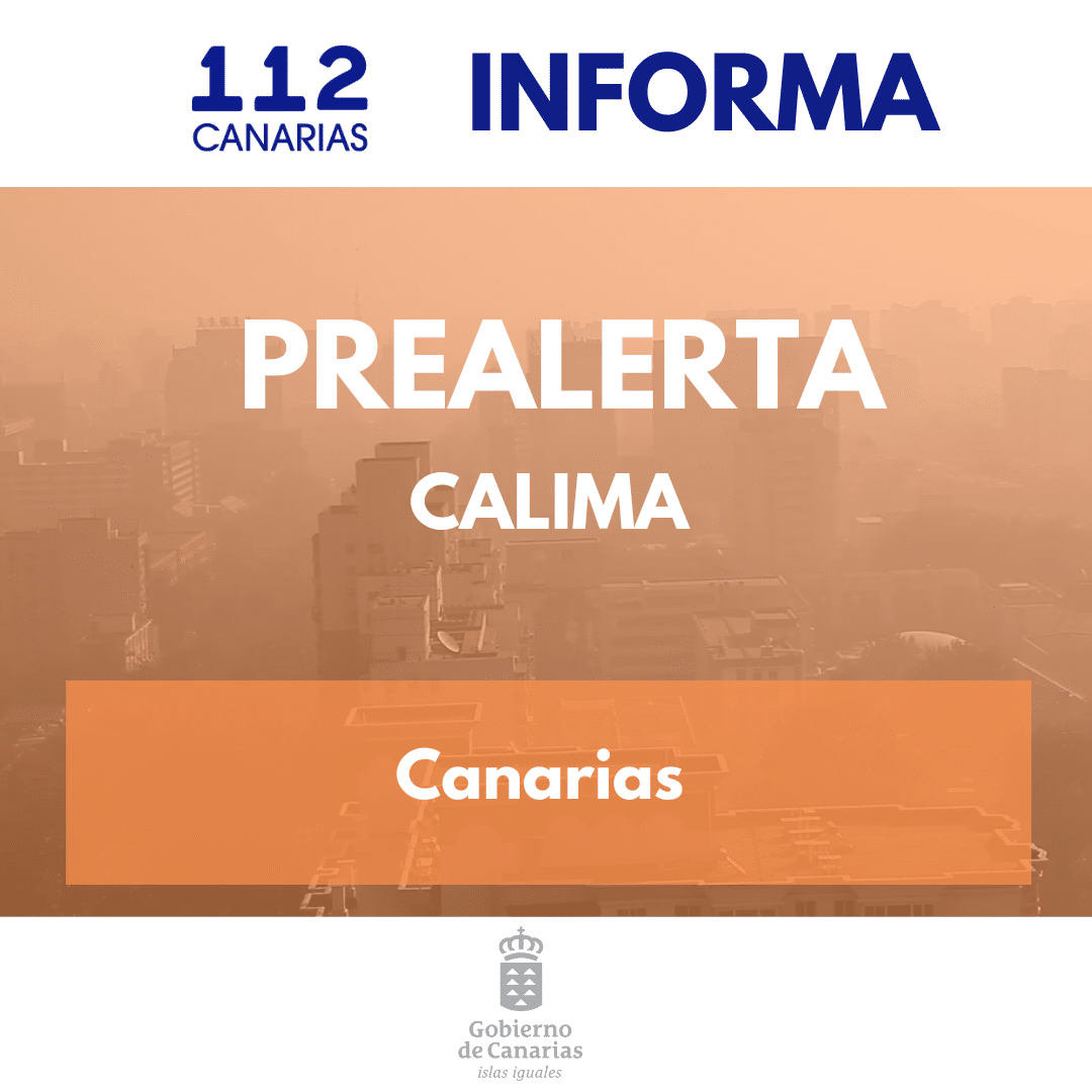 EL GOBIERNO DE CANARIAS DECLARA LA SITUACIÓN DE PREALERTA POR CALIMA EN EL ARCHIPIÉLAGO 21-11-25