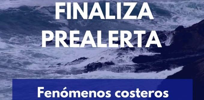 FINALIZA LA SITUACIÓN DE PREALERTA POR FENÓMENOS COSTEROS ADVERSOS EN CANARIAS 24-11-25