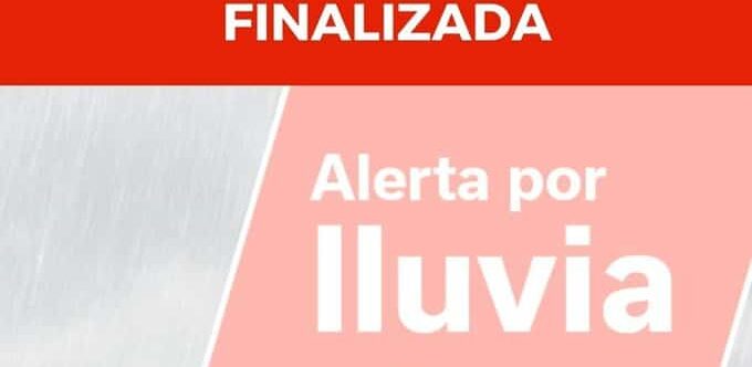 FINALIZADA LA ALERTA POR LLUVIA EN CANARIAS 13-11-25