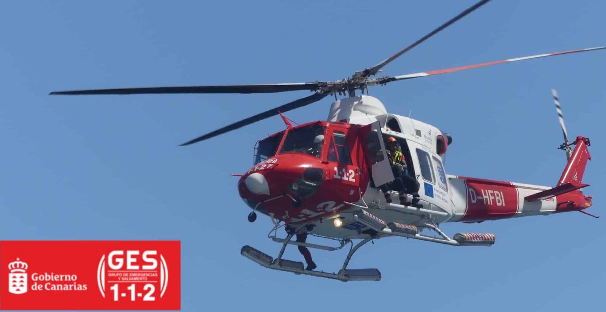 HELICÓPTERO DEL GES-RESCATE EN VALLE GRAN REY-LA GOMERA 10-11-25