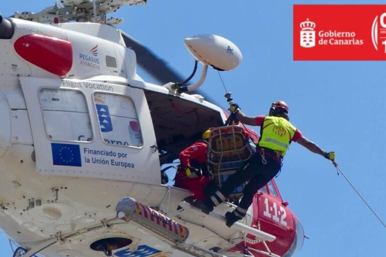 HELICÓPTERO DEL GES-SAN BARTOLOMÉ DE TIRAJANA 1-11-25