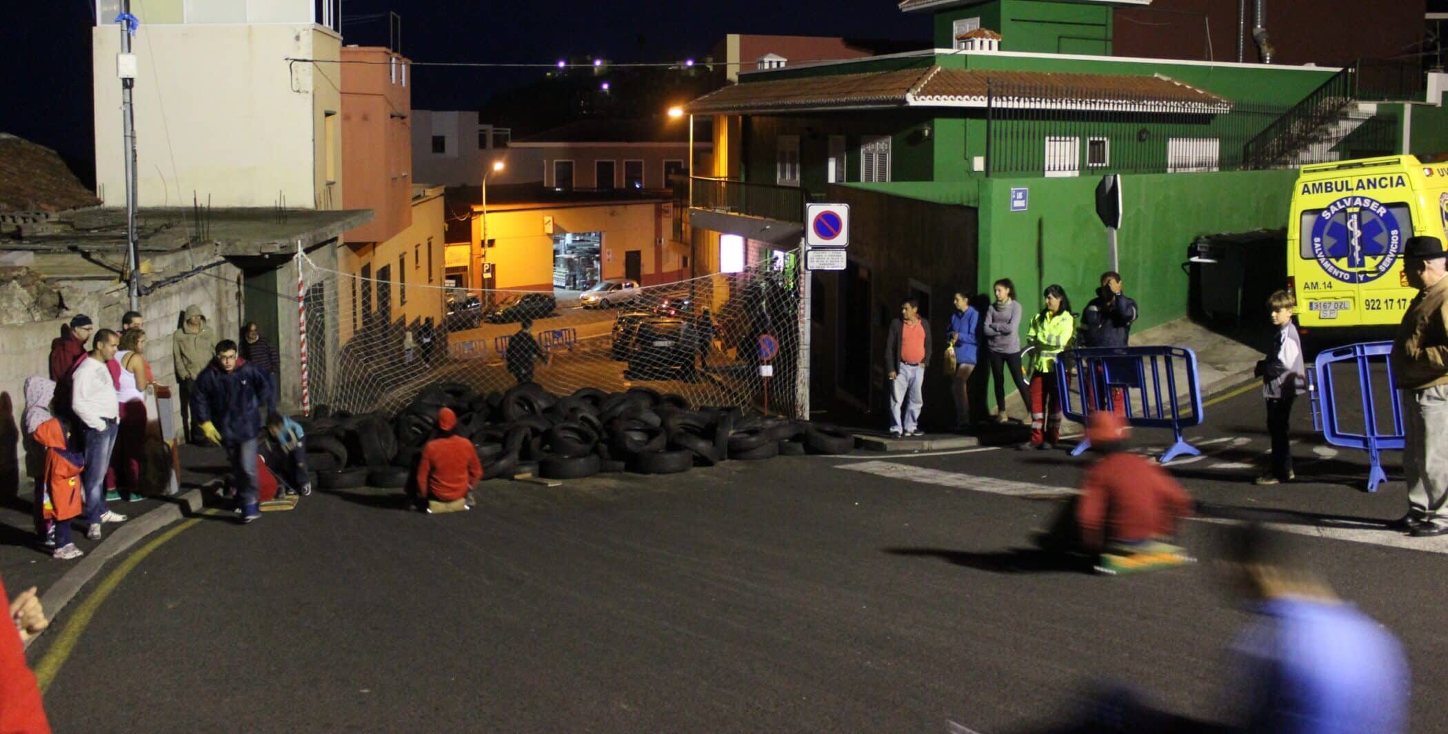 La calle Molino de Viento durante una celebración de San Andrés