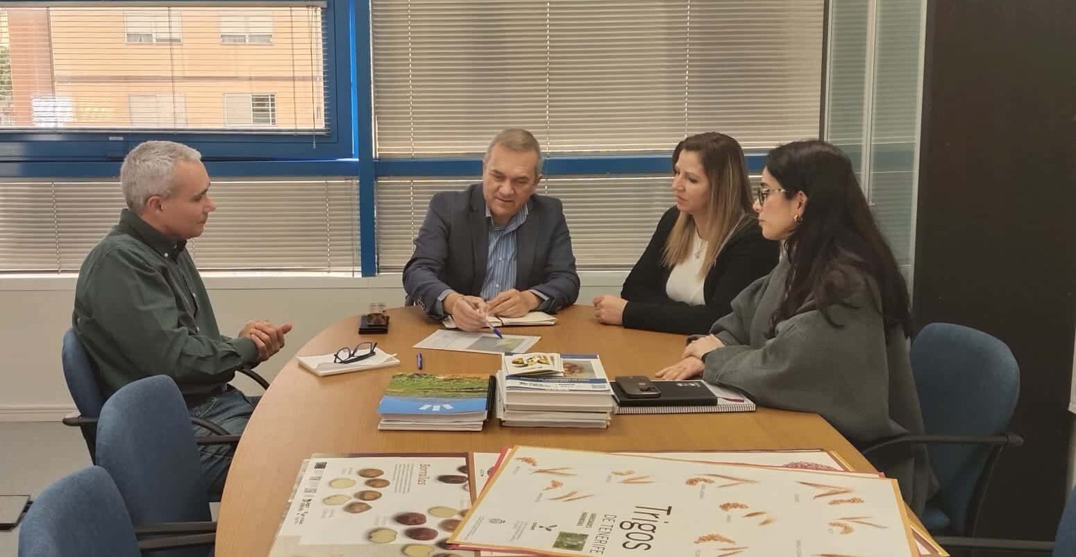 La concejala Yanira Mesa y el consejero Valentín González en una reunión sobre este tema