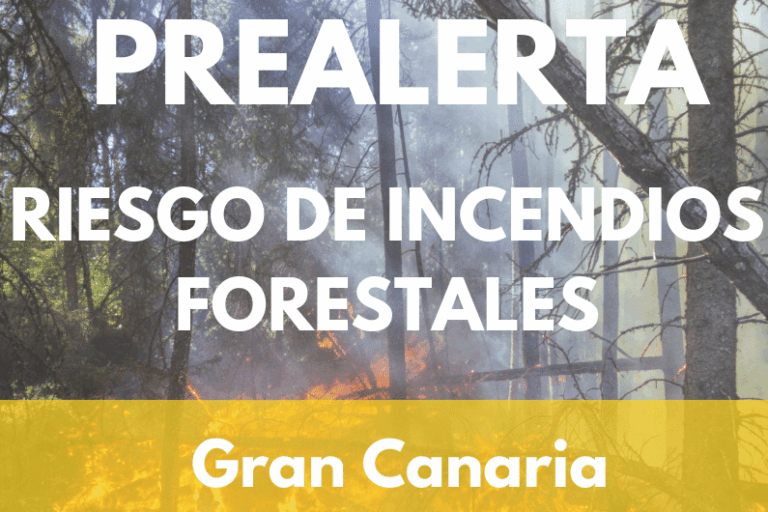 PREALERTA POR RIESGO DE INCENDIOS FORESTALES EN GRAN CANARIA 5-11-25