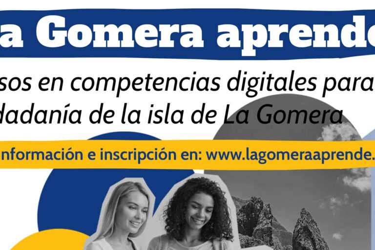 101225 Cartel promocional La Gomera Aprende
