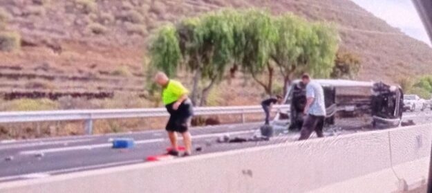 ACCIDENTE EN LA TF-1 9-12-25