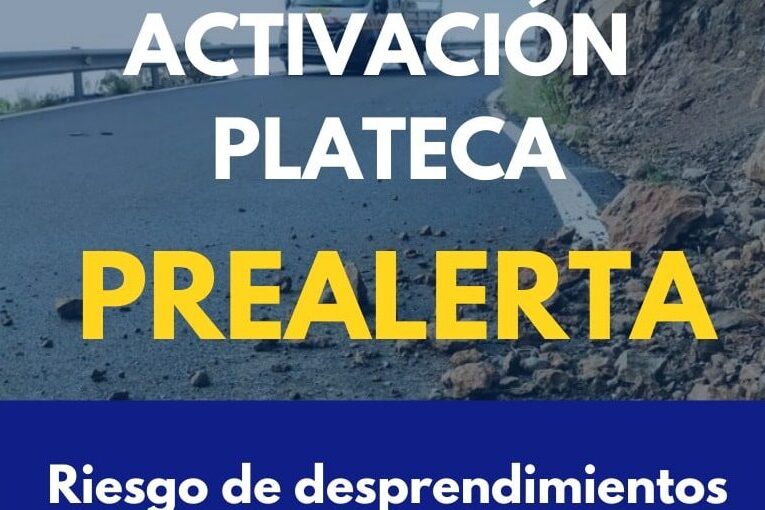 ACTIVACIÓN DEL PLATECA EN PREALERTA POR RIESGO DE DESPRENDIMIENTOS EN LAS ISLAS OCCIDENTALES Y GRAN CANARIA 14-12-25