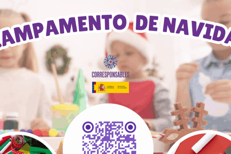 Cartel campamento de Navidad 2025