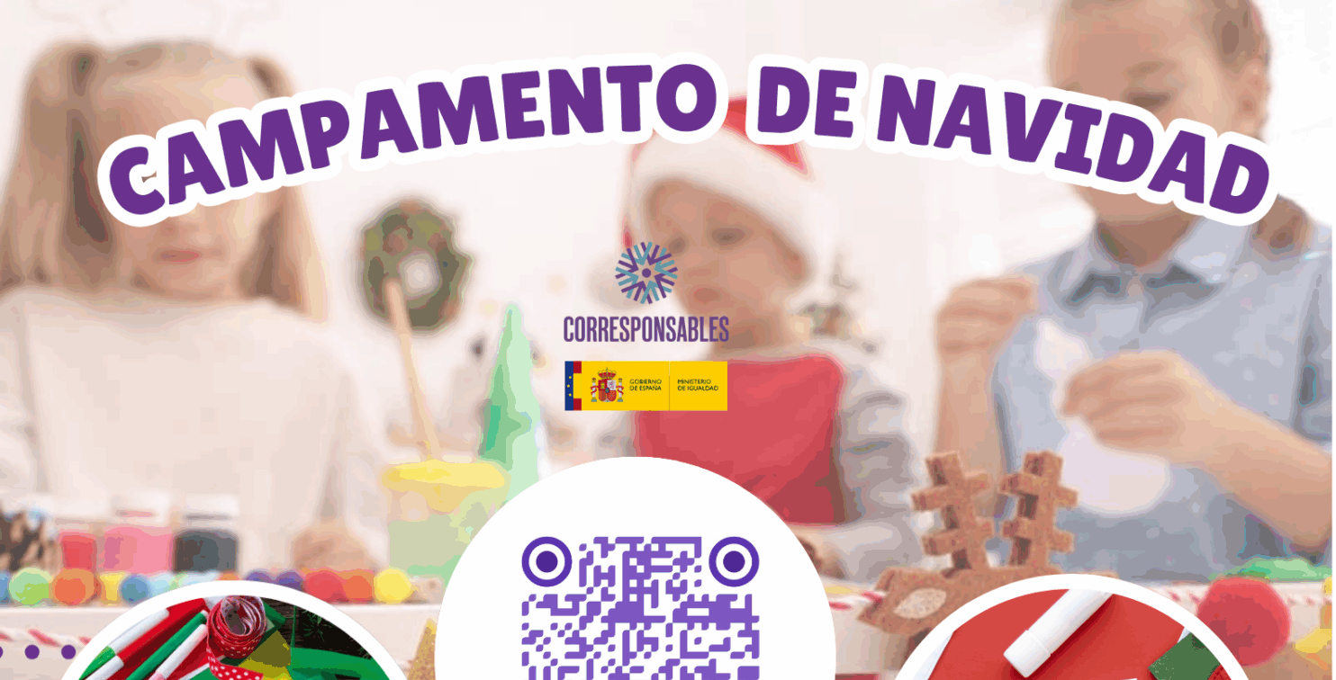 Cartel campamento de Navidad 2025