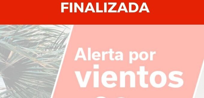 FINALIZADA ALERTA POR VIENTOS EN CANARIAS 14-12-25