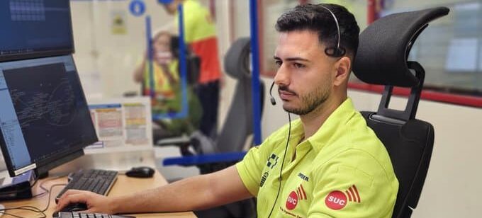 MOTORISTA HERIDO DE CARÁCTER MODERADO EN UNA COLISIÓN EN LA TF-1 A SU PASO POR ADEJE 23-12-25
