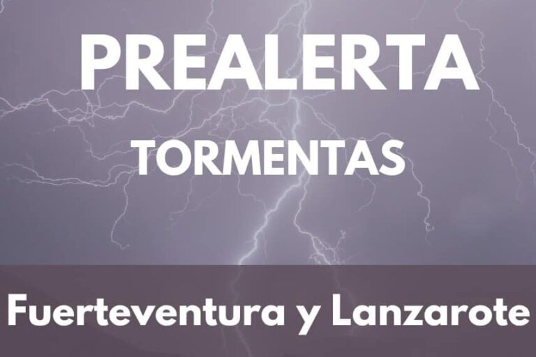 PREALERTA POR TORMENTAS EN FUERTEVNTURA Y LANZAROTE-ACTUALIZACIÓN 14-12-25