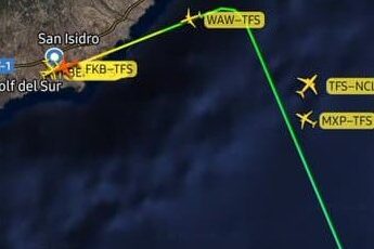 SITUACIÓN CONFLICTIVA A BORDO DE UN VUELO LLEGAN A TENERIFE SUR 31-12-25