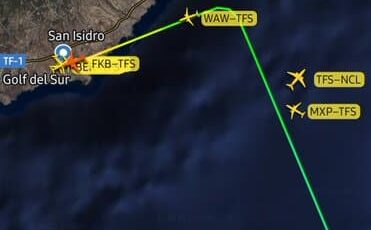 SITUACIÓN CONFLICTIVA A BORDO DE UN VUELO LLEGAN A TENERIFE SUR 31-12-25