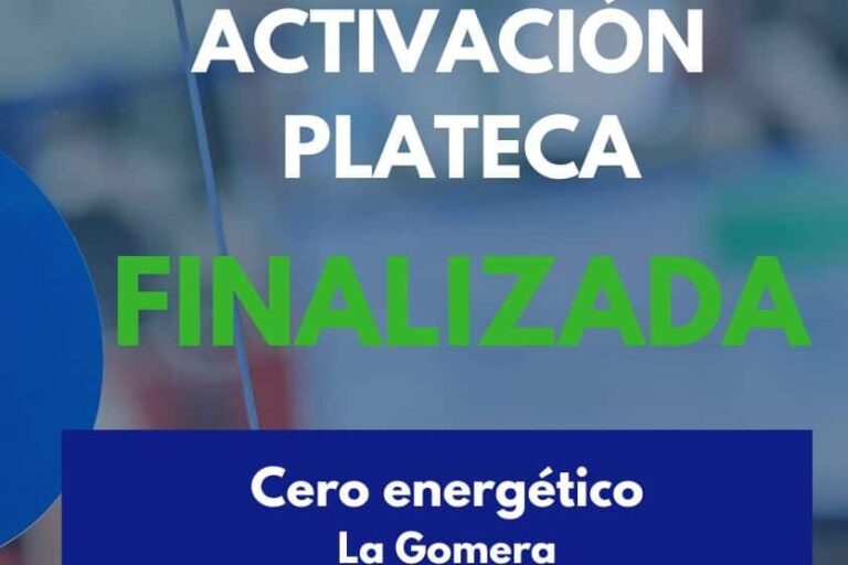 ACTIVACIÓN DEL PLATECA FINALIZADA-CERO ENERGÉTICO EN LA GOMERA 18-1-26