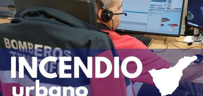 ALERTA POR EL INCENDIO DE UN EDIFICIO DE VIVIE3NDAS EN LA LAGUNA 26-1-26