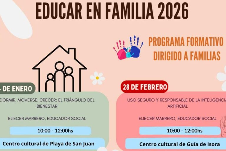 Cartel proyecto Educar en Familia 2026