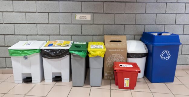Contenedores del edificio