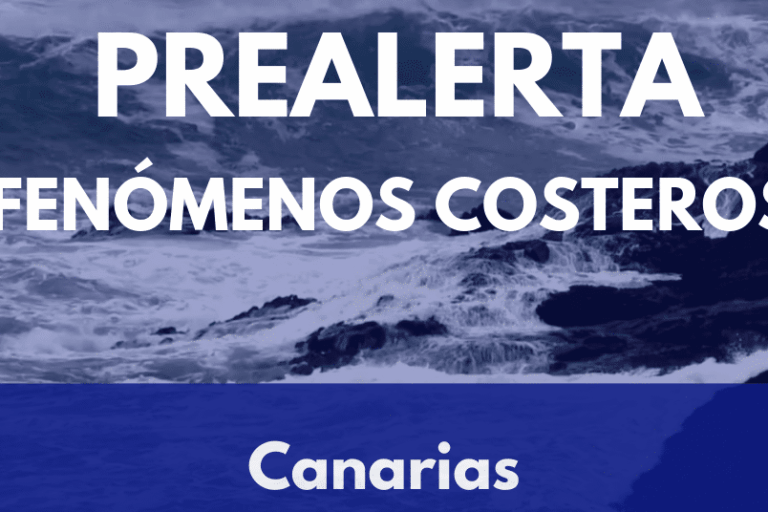 PREALERTA POR FENÓMENOS COSTEROS EN CANARIAS 13-1-26
