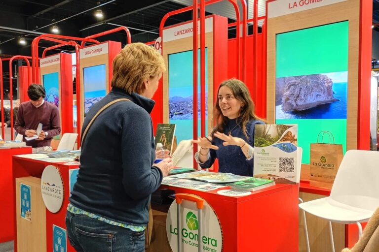 140226 Stand de La Gomera en Fiets en Wandelbeurs, uno de los principales eventos europeos de turismo activo