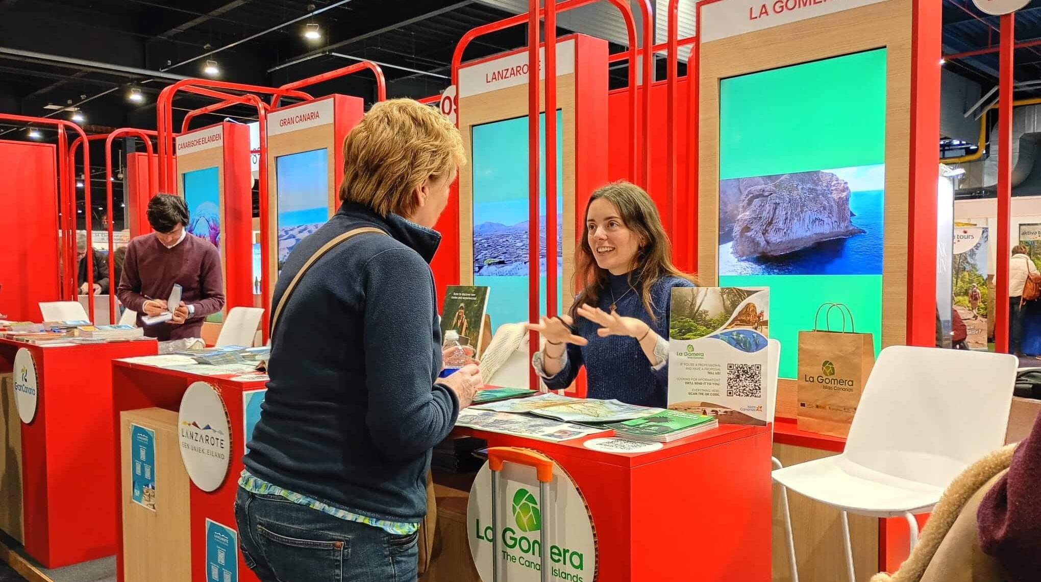 140226 Stand de La Gomera en Fiets en Wandelbeurs, uno de los principales eventos europeos de turismo activo