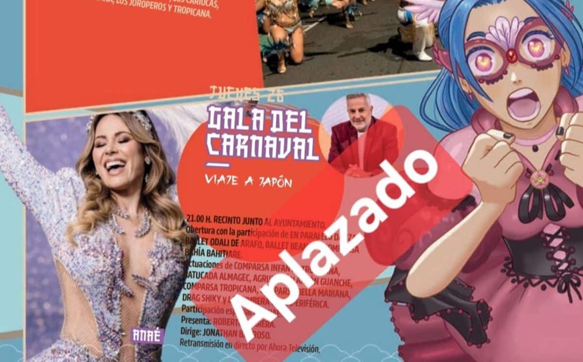APLAZADA LA GALA DE MURGAS EN CANDELARIA POR LA DANA 26-2-26