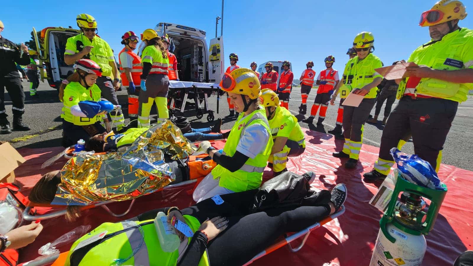 EL SUC COORDINÓ LA ACTUACIÓN SANITARIA EN EL SIMULACRO DE ACCIDENTE AÉREO ORGANIZADO POR AENA EN TENERIFE 18-2-26
