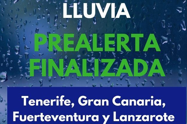 FINALIZA LA PREALERTA POR LLUVIAS EN CANARIAS 27-2-26