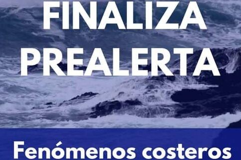 FINALIZA PREALERTA POR FENÓMENOS COSTEROS EN LAS ISLAS 16-2-26