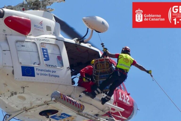 HELICÓPTERO DEL GES-SAN BARTOLOMÉ DE TIRAJANA 1-11-25