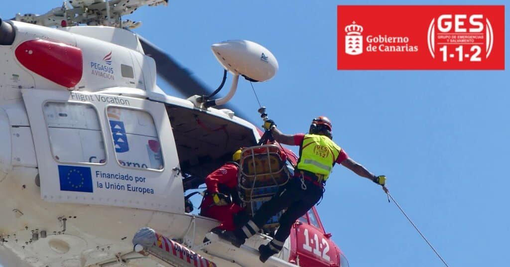HELICÓPTERO DEL GES-SAN BARTOLOMÉ DE TIRAJANA 1-11-25