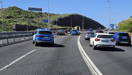 MOTORISTA HERIDO TRAS UNA COLISIÓN CON UN TURISMO EN LA GC-3 EN LAS PALMAS DE GRAN CANARIA 21-2-26