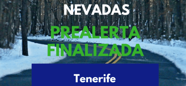 PREALERTA FINALIZADA POR NEVADAS EN TENERIFE 27-2-26